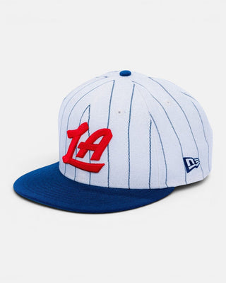 LA Pinstripe Two-Tone Snapback 950 Hat - Headwear - White - 60-000237