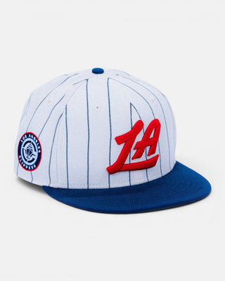 LA Pinstripe Two-Tone Snapback 950 Hat - Headwear - White - 60-000237