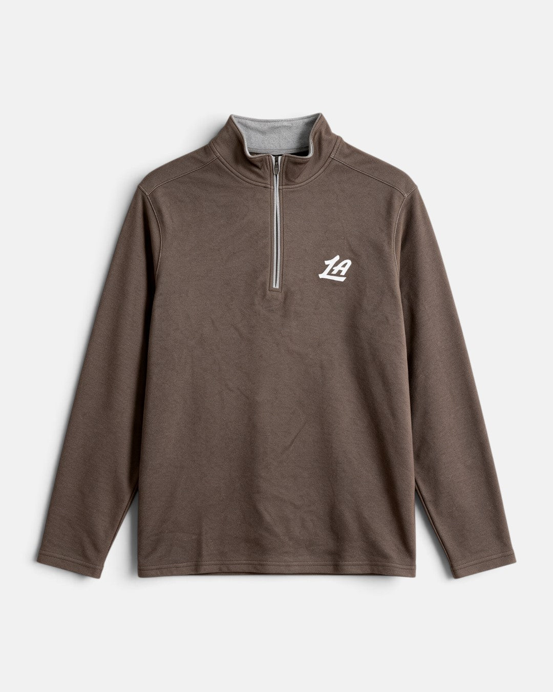 LA Quarter Zip Sweatshirt - Apparel - Brown - 20-000485-S