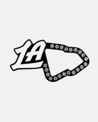 LA Rhinestone Pin - Accessories - Black - 72-000136