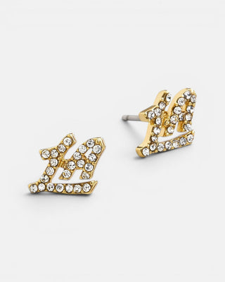 LA Rhinestone Stud Earrings - Accessories - 53-000001