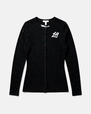 LA Ribbed Button Down Tee - T-Shirts - XS - 30-000160-XS