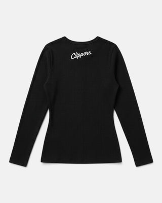 LA Ribbed Button Down Tee - T-Shirts - XS - 30-000160-XS