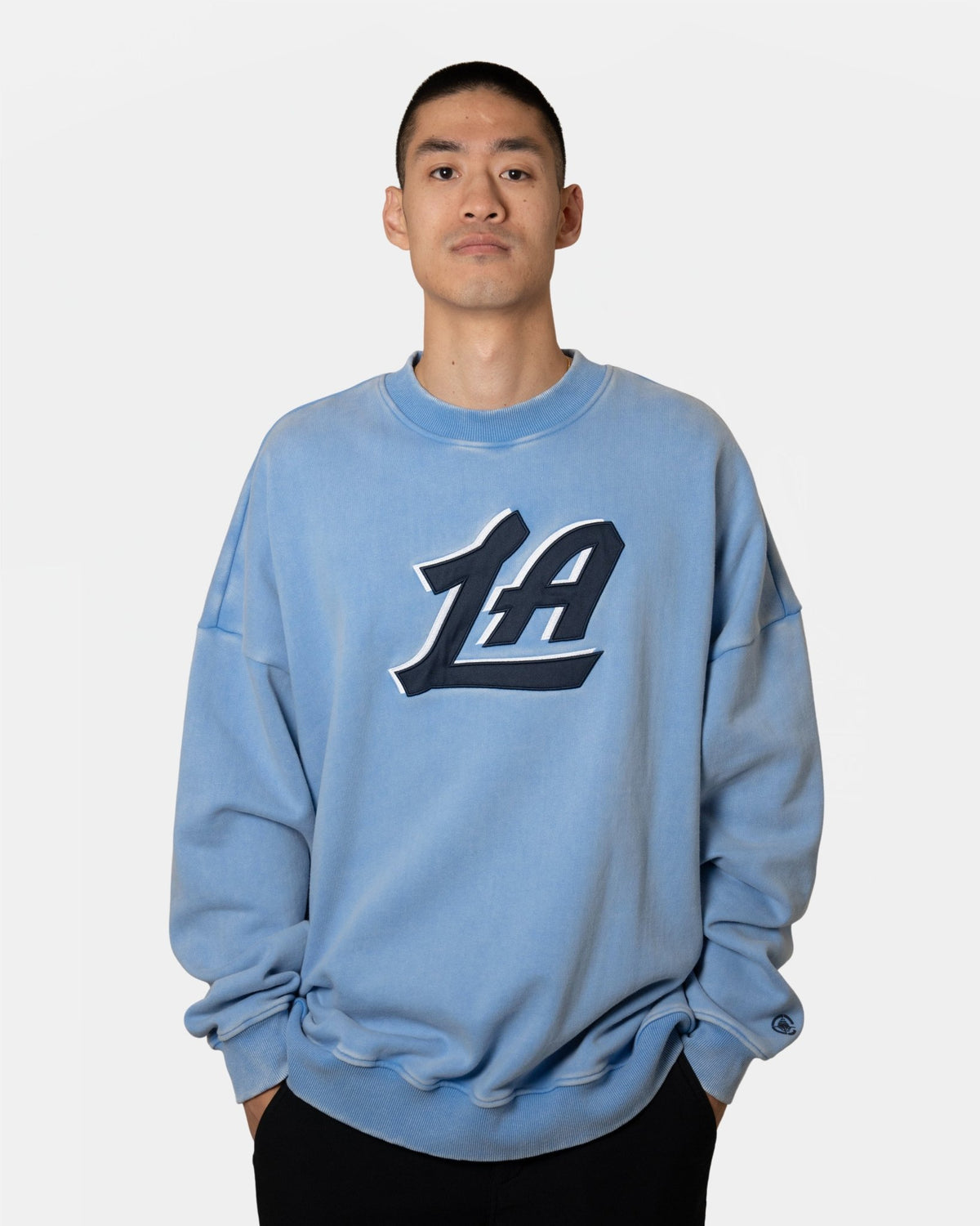 LA Script Crewneck Sweatshirt - Apparel - Pacific Blue - 20-000462-S