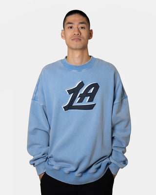 LA Script Crewneck Sweatshirt - Apparel - Pacific Blue - 20-000462-S