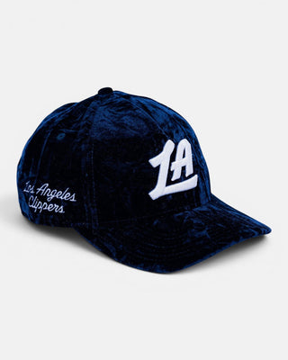 LA Velvet Script Hat - Headwear - Navy - 60-000233