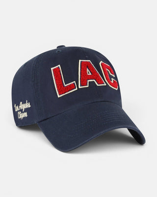 LAC Chenille Strapback Hat - Headwear - Navy - 61-000013