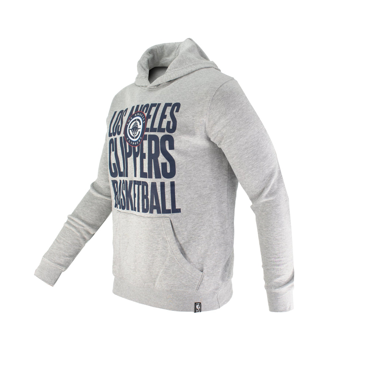 Los Angeles Clippers Core Stacked Logo Pullover Hoodie - Apparel - Gray - 20-000362-S