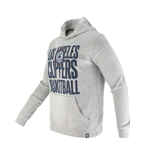 Los Angeles Clippers Core Stacked Logo Pullover Hoodie - Apparel - Gray - 20-000362-S