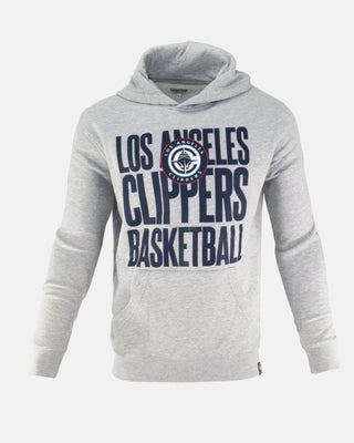 Los Angeles Clippers Core Stacked Logo Pullover Hoodie - Apparel - Gray - 20-000362-S