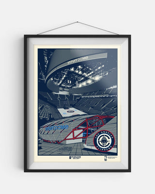 Los Angeles Clippers "Intuit Dome" Framed Serigraph Print - Accessories - 72-000139