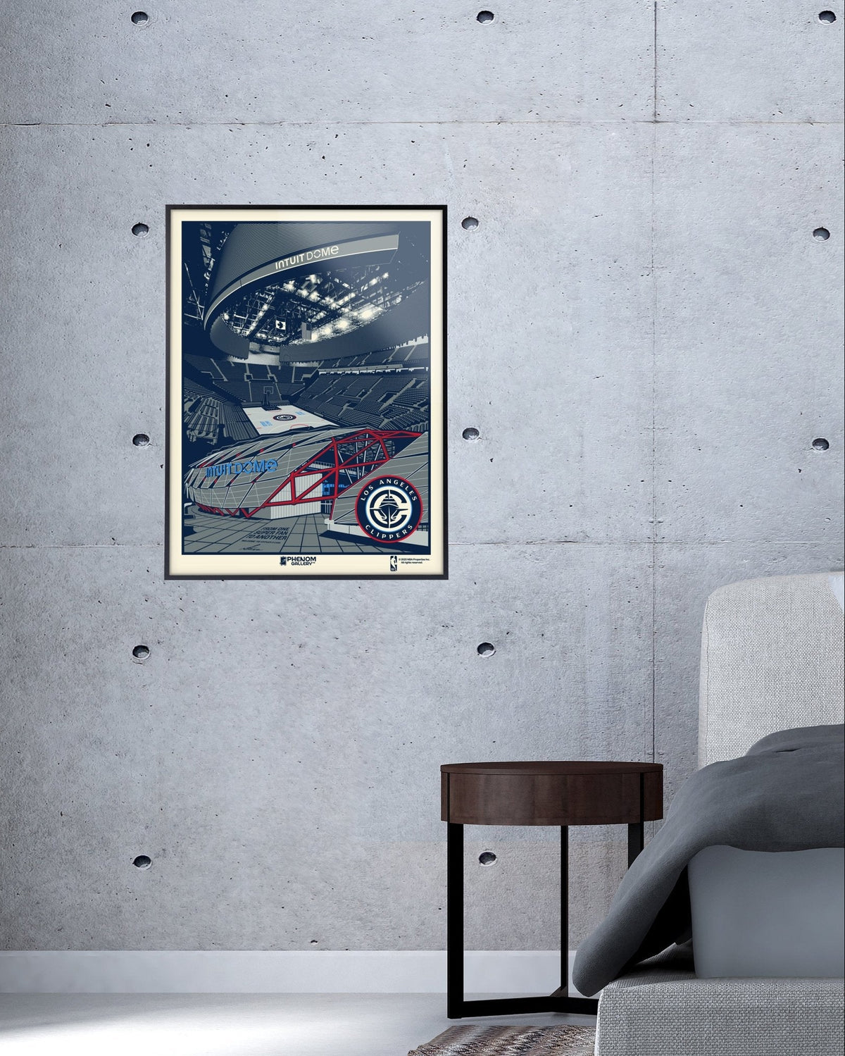 Los Angeles Clippers "Intuit Dome" Framed Serigraph Print - Accessories - 72-000139