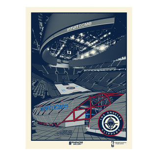 Los Angeles Clippers "Intuit Dome" Framed Serigraph Print - Accessories - 72-000139