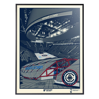 Los Angeles Clippers "Intuit Dome" Framed Serigraph Print - Accessories - 72-000139