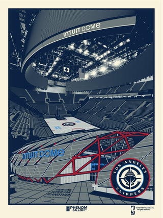 Los Angeles Clippers "Intuit Dome" Framed Serigraph Print - Accessories - 72-000139