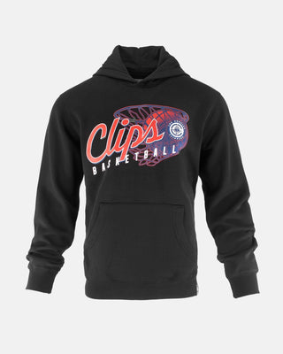 Los Angeles Clippers Retro Rim Pullover Hoodie - Apparel - Black - 20-000361-S