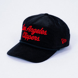 Los Angeles Clippers Script Corduroy Rope Hat - Headwear - Black - 60-000213