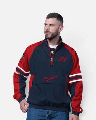 Los Angeles Clippers Starter Quarter-Zip Pullover Jacket - Apparel - Navy - 20-000194-S