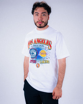 Los Angeles Clippers vs. Lakers 2025–26 Matchup Tee - Apparel - White - 20-000489-S