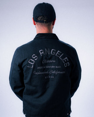 Los Angeles Clippers Workwear Zip Jacket - Black - 20-000422-S
