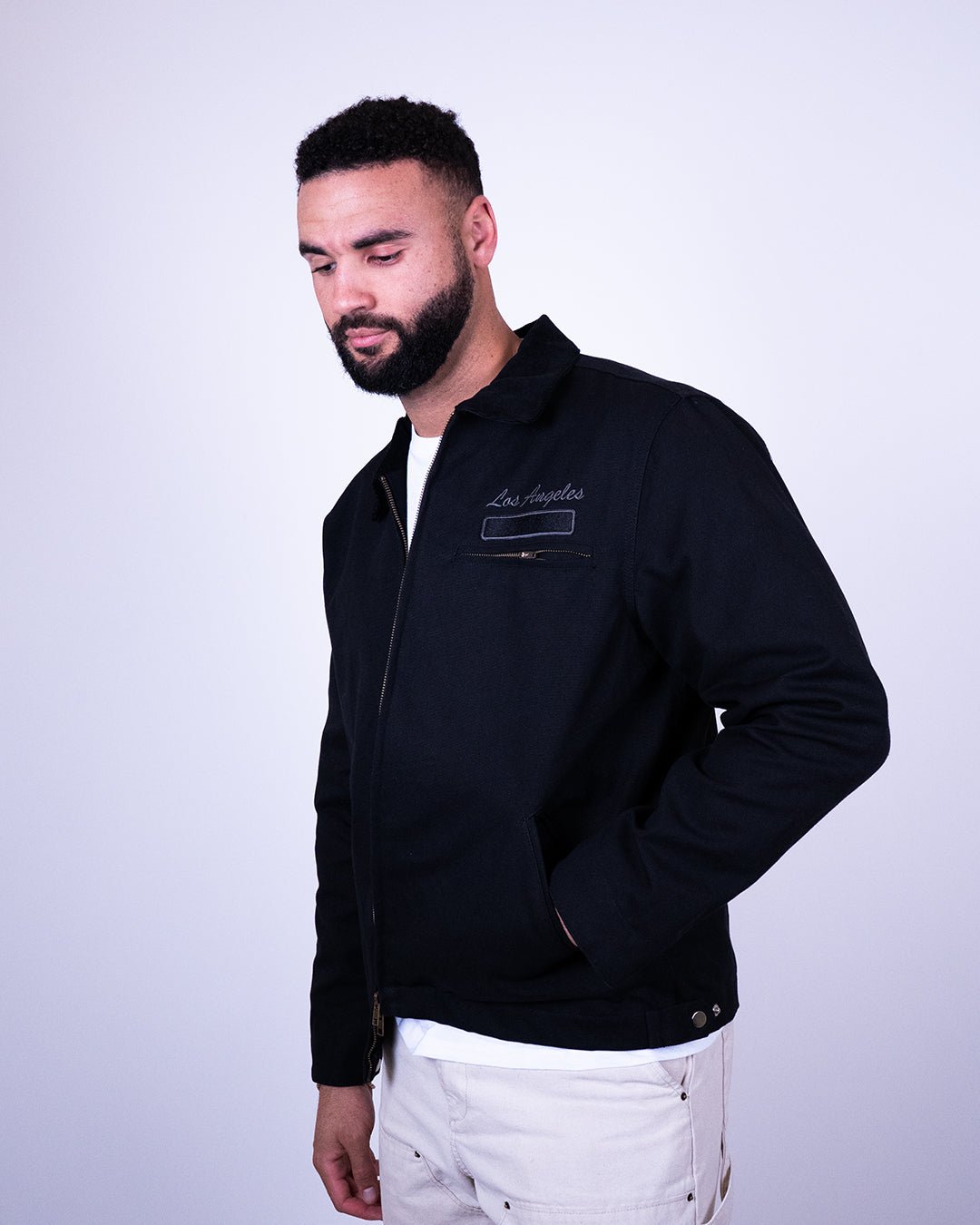 Los Angeles Clippers Workwear Zip Jacket - Black - 20-000422-S