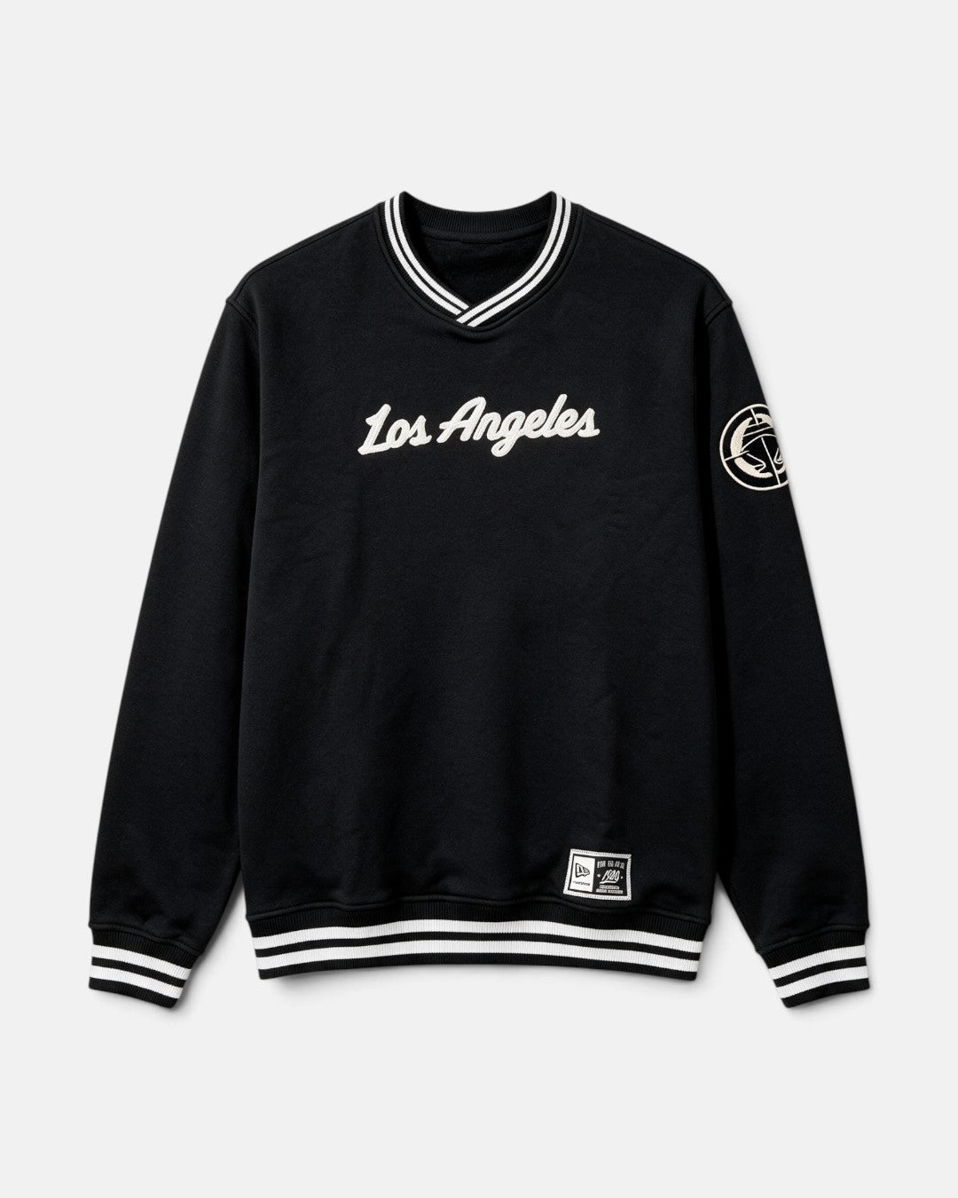 Los Angeles Rib Trim Crewneck - Apparel - Black - 20-000551-S