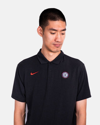 Men's Global Logo Short Sleeve Polo - Apparel - Black - 20-000296-S