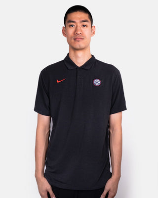 Men's Global Logo Short Sleeve Polo - Apparel - Black - 20-000296-S