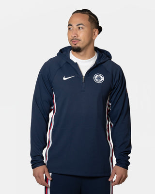 Men's Nike On Court Dri - FIT 1/4 Zip Hooded Sweatshirt - Apparel - S - 20-000294-S
