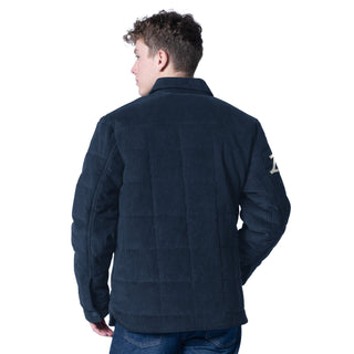 Navy Clippers Script Corduroy Quilted Shacket - Apparel - Navy - 20-000196-S