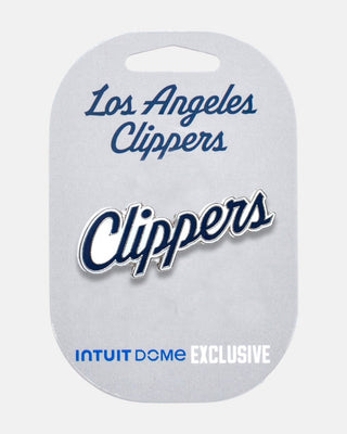 Navy Clippers Script Pin - Accessories - Navy - 72-000023