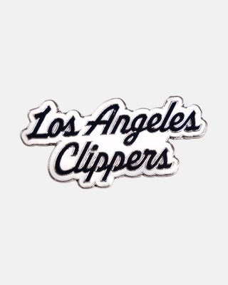 Navy Clippers Stacked Script Logo Pin - Accessories - Navy - 72-000031
