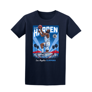 Navy James Harden Graphic T-Shirt - LA CLIPPERS TEAM STORECourtside Supply20 - 000177 - S