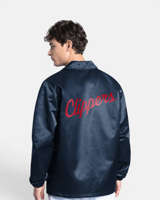Navy LA Clippers Coaches Jacket - Apparel - Navy - 20-000130-S
