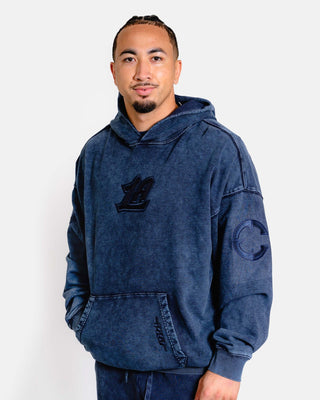 Navy LA Enzyme Washed Crewneck Sweatshirt - Apparel - Navy - 20 - 000207 - S