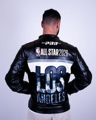 NBA All - Star 2026 Los Angeles Leather Moto Jacket - Apparel - Black - 20-000354-S