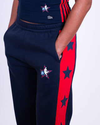 NBA All - Star Women's "Star Power" Wide Leg Pants - Apparel - Navy - 31-000020-S