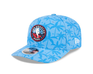 New Era NBA All - Star 2026 Los Angeles Palm Print Hat - Headwear - Light Blue - 60-000197