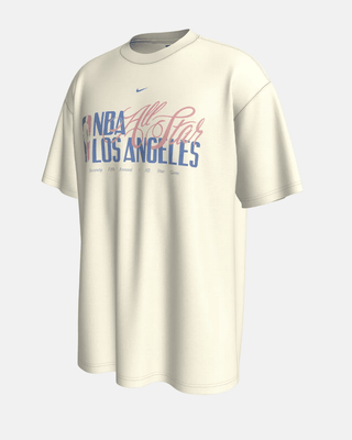 Nike NBA All - Star 2026 "Stacked Script" Heavyweight Tee - Apparel - White - 20-000283-XS
