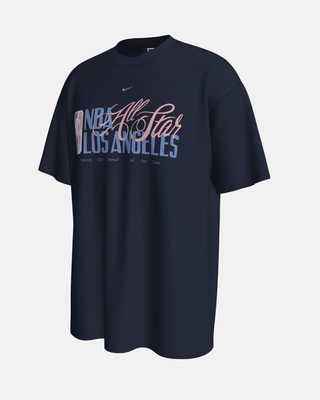 Nike NBA All - Star 2026 "Stacked Script" Midnight Tee - Apparel - Navy - 20-000284-XS