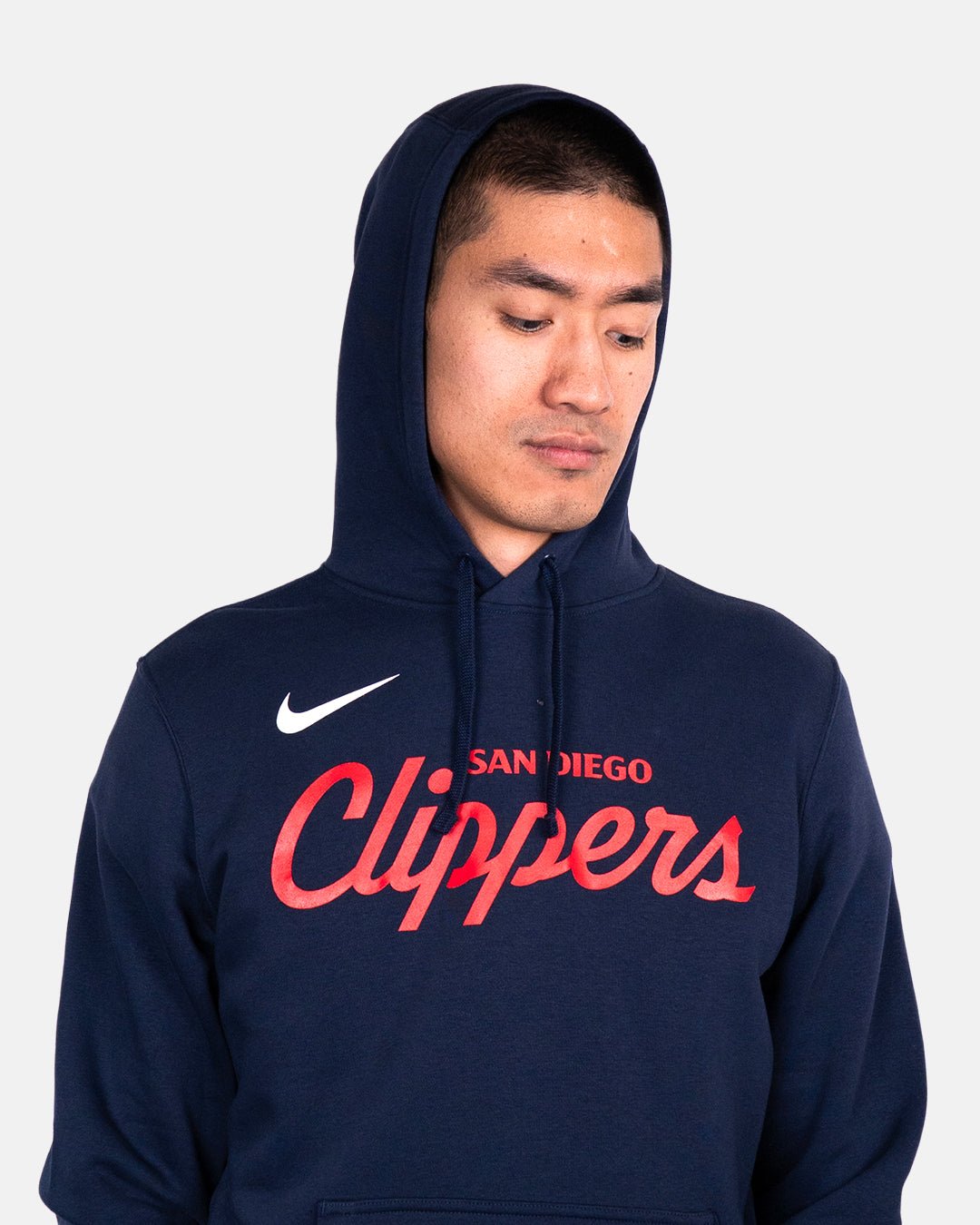 Nike San Diego Clippers Script Pullover Hoodie - Apparel - Navy - 20-000381-S