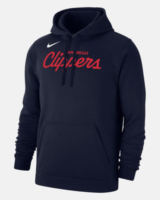 Nike San Diego Clippers Script Pullover Hoodie - Apparel - Navy - 20-000381-S