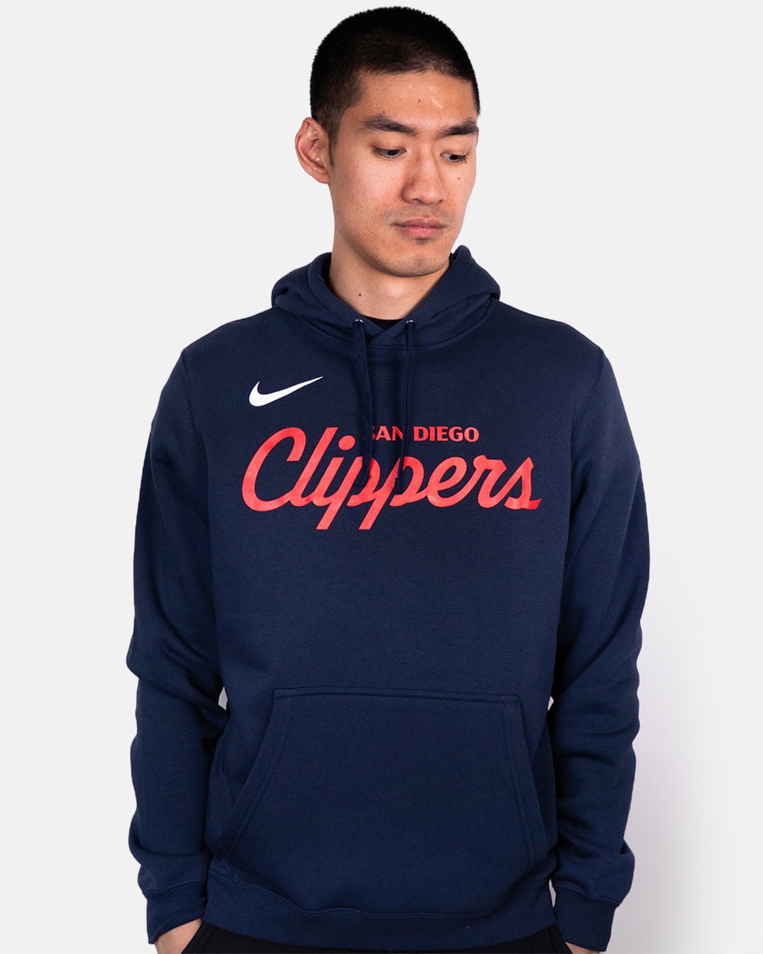 Nike San Diego Clippers Script Pullover Hoodie - Apparel - Navy - 20-000381-S