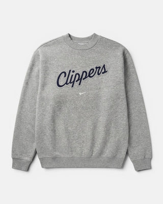 Nike Twill Clippers Script Crewneck - Sweatshirts - Grey - 20-000497-XS