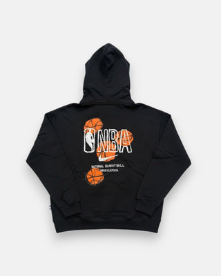 Nike Youth NBA Basketball Graphic Pullover Hoodie - Apparel - Black - 40-000099-S