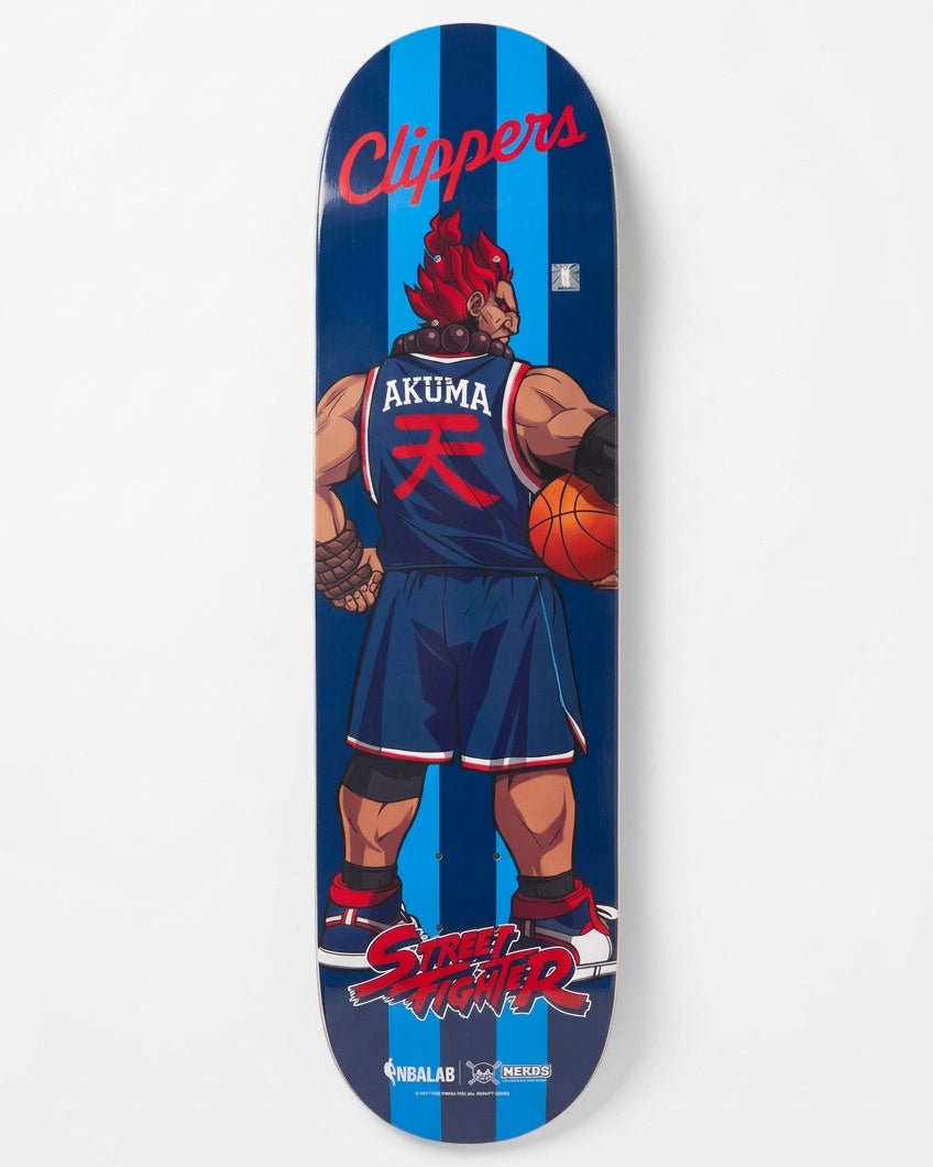 Pre-Order | LA Clippers x Street Fighter Akuma Skate Deck - Skate Decks - 84-000004