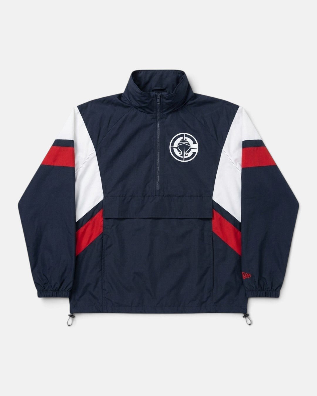 Quarter-Zip Colorblock Windbreaker - Apparel - Navy - 20-000254-S