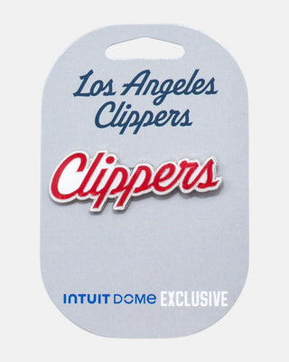 Red Clippers Script Pin - Accessories - Red - 72-000024