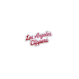Red Clippers Stacked Script Logo Pin - LA CLIPPERS TEAM STOREPSG72 - 000032