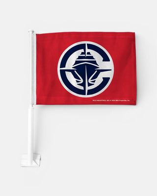 Red Los Angeles Clippers Primary Logo Car Flag - Accessories - 72-000091